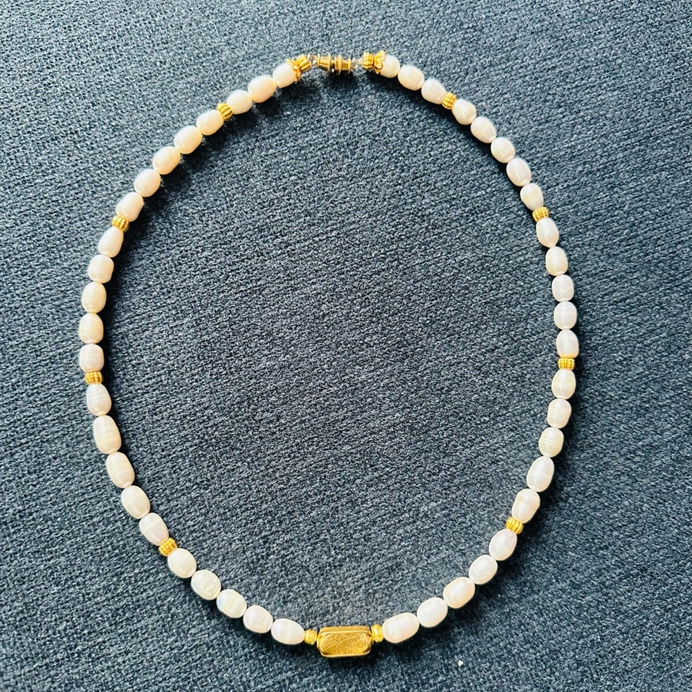 Beaded  Pearl Necklace